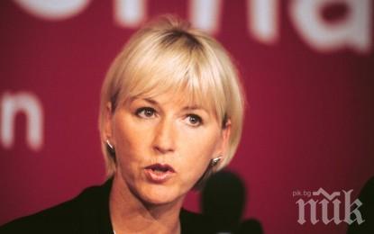 Външният министър на Швеция подаде оставка заради съпруга си
