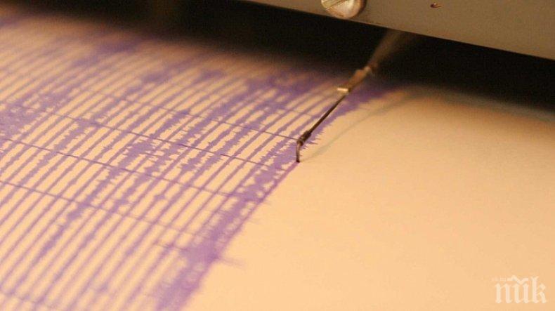 Край бреговете на Аляска бе регистрирано земетресение с магнитуд 5.4 по Рихтер