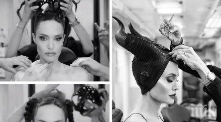 хит мрежата дисни показа превръщането анджелина джоли злодеида снимките господарка злото видео