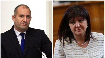 бомба ефир караянчева закова президента мотивите ветото сделката бяха реда мръсната предизборна кампания започна елена йончева тича папките