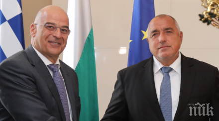 борисов прие министъра външните работи гърция николаос дендиас
