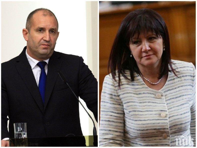 БОМБА В ЕФИР - Караянчева закова президента: Мотивите му за ветото върху сделката за F-16 бяха в 37 реда! Мръсната предизборна кампания започна, но къде е сега Елена Йончева да тича с папките