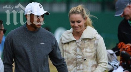 влюбената линдзи вон неотлъчно тайгър уудс шотландия снимки