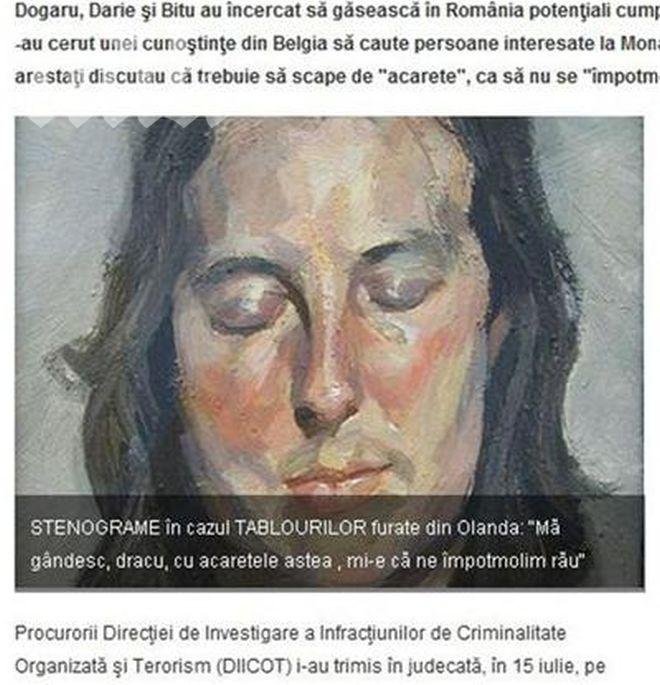 Изгорени са ценни картини, откраднати от румънци