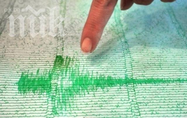 Трус от 4 по Рихтер в Средиземно море, на 31 км. дълбочина