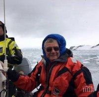 Проф. Христо Пимпирев  изследва ултравиолетовите лъчи на Антарктида