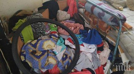 нечовешко майка гледа деца изоставен хранителен магазин