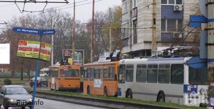 задигнаха част контактната мрежа тролеите русе
