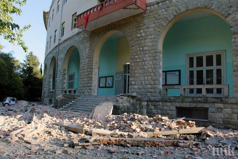 Най-малко 44 са ранените при земетресенията в Албания