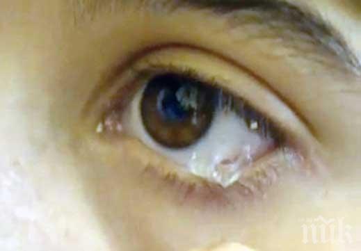 Момиче проплака с кристални сълзи (ВИДЕО)