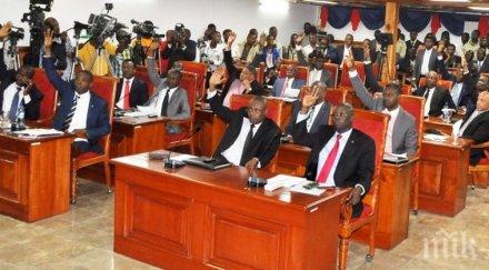 екшън депутат откри стрелба сената хаити рани двама