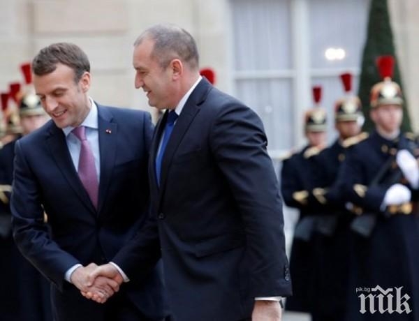 Румен Радев прати съболезнования до Макрон за кончината на Ширак