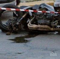 КЪРВАВ КУРБАН НА ПЪТЯ: Моторист с Ямаха се заби в Пасат, загина на място 