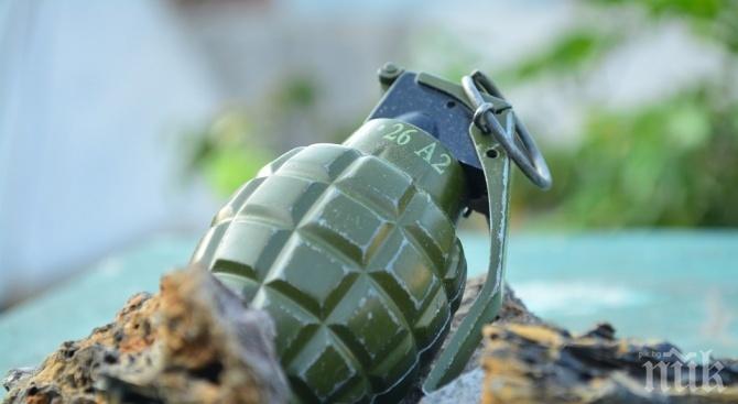 Откриха седем ръчни гранати, оръжие и боеприпаси в имот в Червен бряг