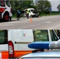 ИЗВЪНРЕДНО: Автобус се обърна на магистрала „Тракия“ (ОБНОВЕНА)