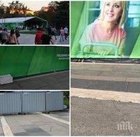 СКАНДАЛ: Мая Манолова потроши плочките пред НДК с огромна шатра за 200 бона - кой плаща за луксозната й кампания? (СНИМКИ)