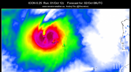 бедствие ураганът лоренцо връхлетя азорските острови