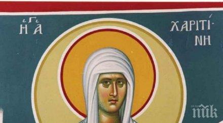 силна вяра разярени неверници посипвали горещи въглени света харитина