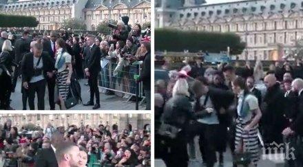 атака украински активист нападна джъстин тимбърлейк париж видео