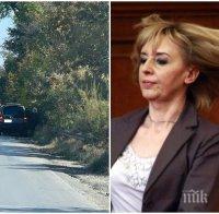 ПЪРВО В ПИК: Мая Манолова катастрофира отново - крие се на задната седалка след удар в София (СНИМКИ)
