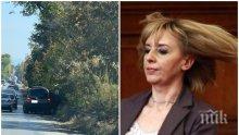 ПЪРВО В ПИК: Мая Манолова катастрофира отново - крие се на задната седалка след удар в София (СНИМКИ)