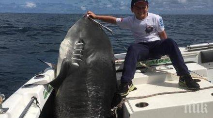 рекорд годишен улови 314 килограмова акула