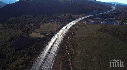 първо пик борисов показа новата отсечка хемус откриват снимки видео