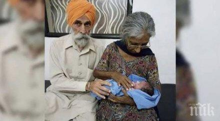 рекорд индийка стана възрастната майка света роди