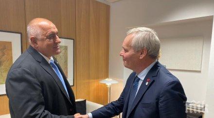 първо пик премиерът борисов срещна финландския колега анти рине