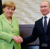 Меркел и Путин обсъдиха срещата на 