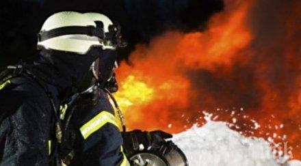 горящи автомобили вдигнаха пожарната крак пловдив