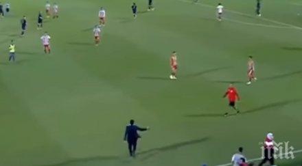 страховито меле мач младежката шампионска лига четирима фенове болница видео