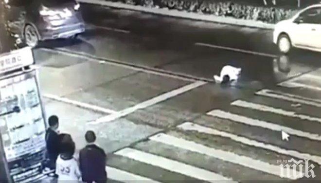 Кола помете жена на пешеходна пътека в Благоевград 