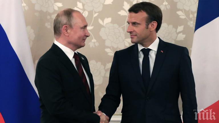 Путин и Макрон се разбраха -  примирието в Сирия трябва да продължи