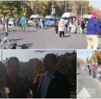 СКАНДАЛ: Кандидат-кметът на ДеБъ води незаконната блокада на Орлов мост, шофьорите го псуват (СНИМКИ)