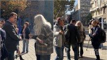 Подсъдимият от "Боец", Кольо Босия и още 10 на митинг пред президентството срещу Гешев (СНИМКИ)