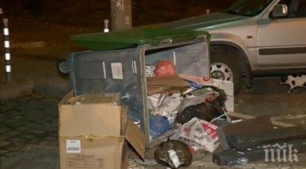 нова мода вандали обръщат кофи боклук столицата