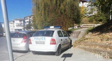 прошка глобиха полицай патрулка тротоар