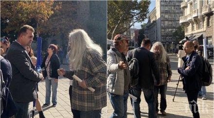 подсъдимият боец кольо босия митинг президентството гешев снимки