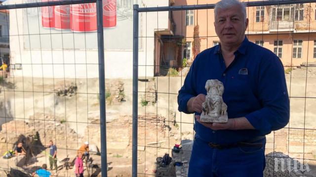 Пловдивски археолози откриха уникална статуя на Богинята майка Кибела