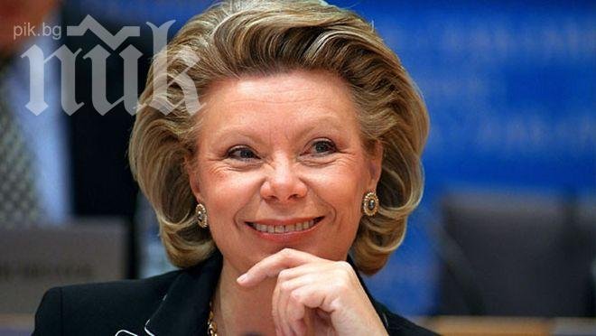 Еврокомисар Вивиан Рединг: Партиите в България трябва да постигнат консенсус
