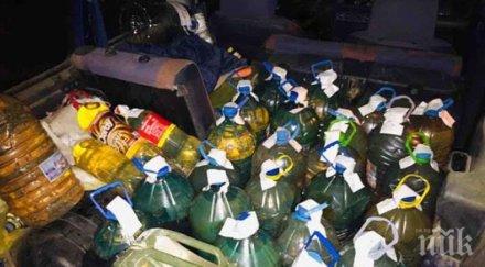 бургаски полицаи спипаха близо тон контрабанден дизел