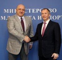 Министър Кралев се срещна с президента на Европейския съюз по джудо Сергей Соловейчик