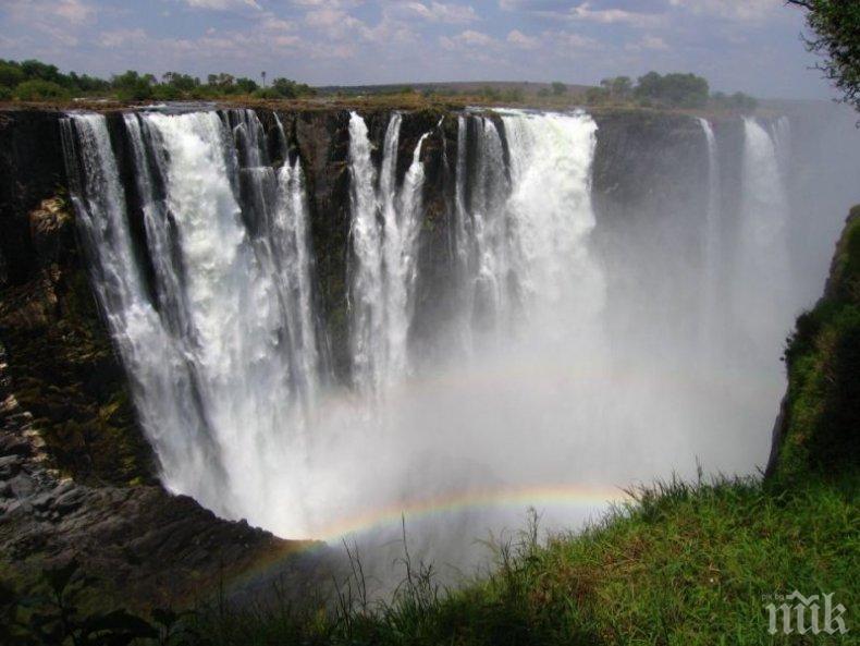 ЖЕСТОКА СУША: Пресъхва най-големият водопад в Африка, измират животни (ВИДЕО)