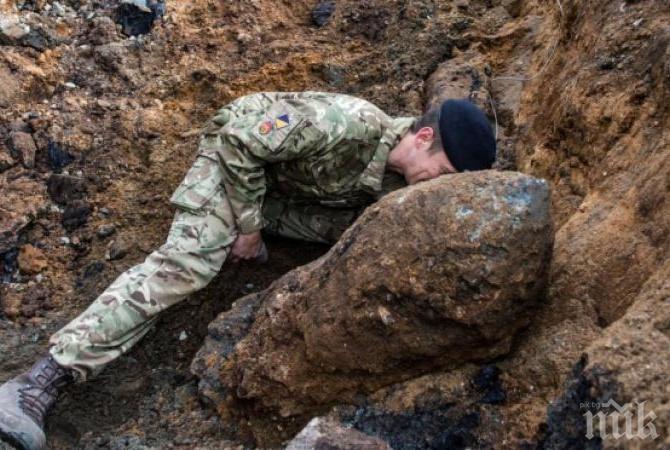 Откриха 1 тон бомба край магистрала в Черна гора 