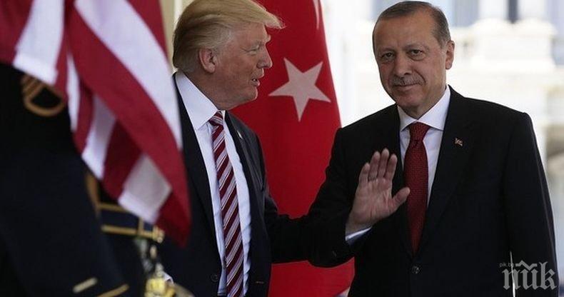 Ердоган скочи на Тръмп: САЩ не спазват задълженията си за прекратяване на огъня в Сирия