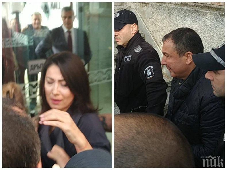 БЕЗПРЕЦЕДЕНТНО: Докараха с белезници новия стар кмет на Несебър - жена му избухна в сълзи (ВИДЕО)