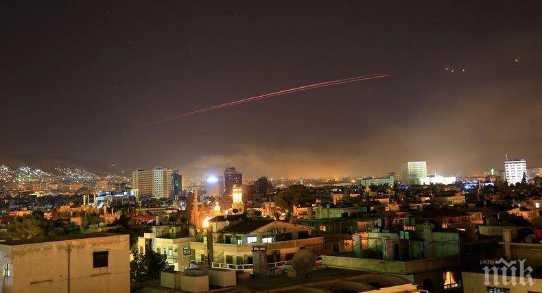Сирийската армия е нанесла удари в район близо до Дамаск