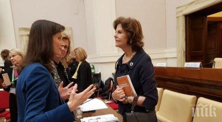 габриел шведската кралица обсъдиха опасностите децата интернет