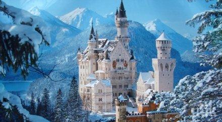 петте красиви замъка зимата снимки